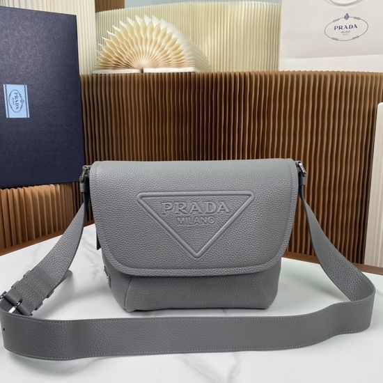 Prada Grainy Leather Messenger Bag 2VD056