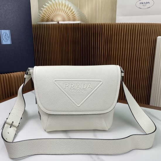 Prada Grainy Leather Messenger Bag 2VD056