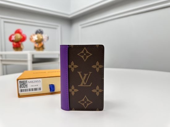 Louis Vuitton LV Monogram Macassar Pocket Wallet M82955