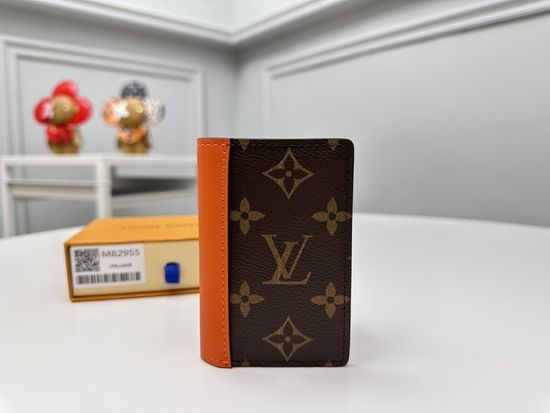 Louis Vuitton LV Monogram Macassar Pocket Wallet M82955