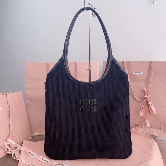 Miu Miu Corduroy Large Capacity Tote Bag 5BG231