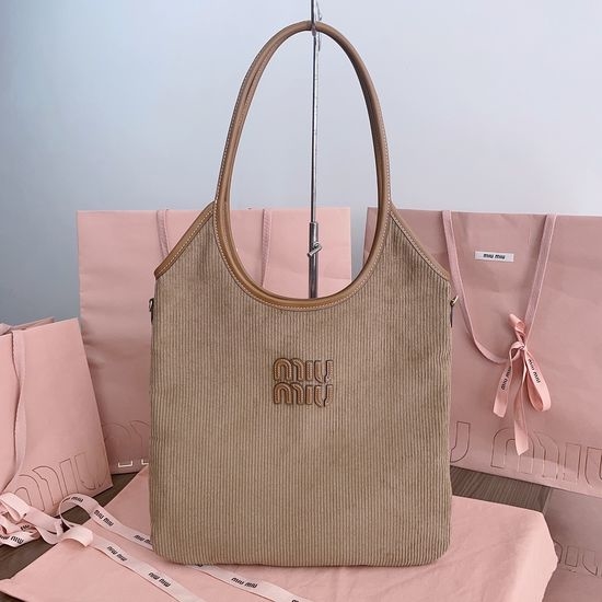 Miu Miu Isetan Limited Edition Tote Bag in Corduroy 5BG231