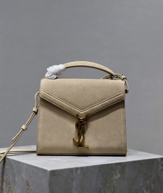 Yves Saint Laurent YSL CASSANDRA Mini Suede Leather Briefcase 602716