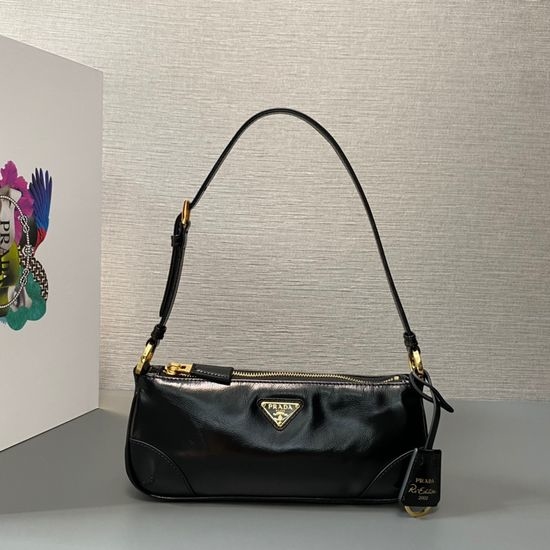 Prada Leather Crossbody Bag with Charm 1BC201