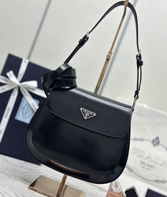 Prada Leather Flap Shoulder Bag 1BD303