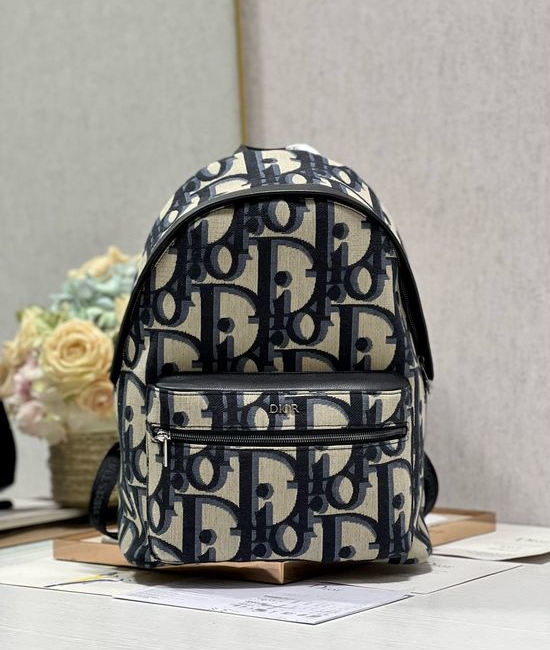 Christian Dior CD Oblique Canvas Backpack 088