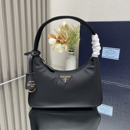 Prada HOBO Gold Hardware Shoulder Bag 1NE515