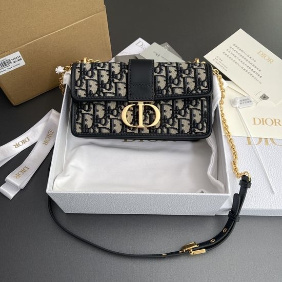 Christian Dior CD 30 Montaigne Oblique Print Chain Bag M9334