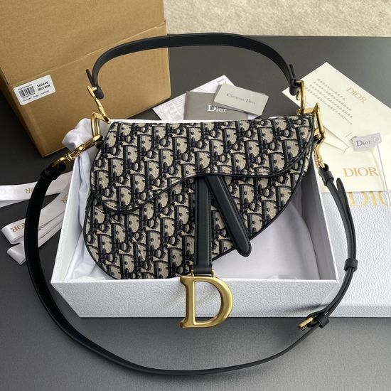 Christian Dior CD Saddle Bag Printed Fabric M0455