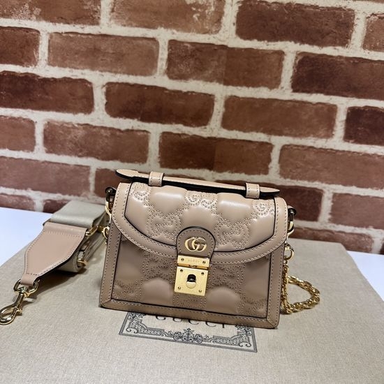Gucci Crossbody Bag Nude Embroidered G 724499