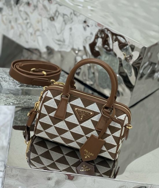 Prada Embroidered Pillow Bag 1BB846