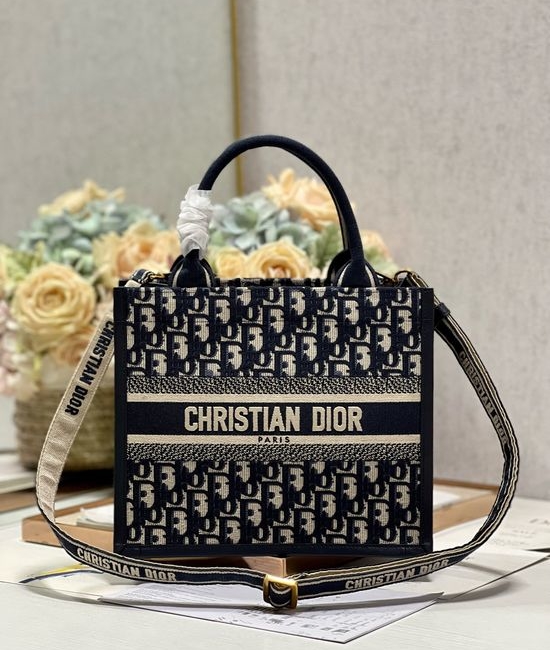 Christian Dior CD Mini Book Tote Embroidery Leather 1265/1286