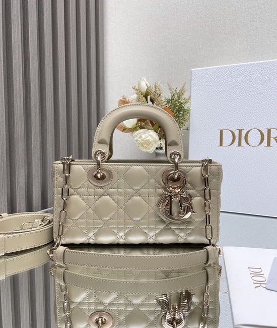 Christian Dior CD LADY D-JOY Lambskin Handbag 0613