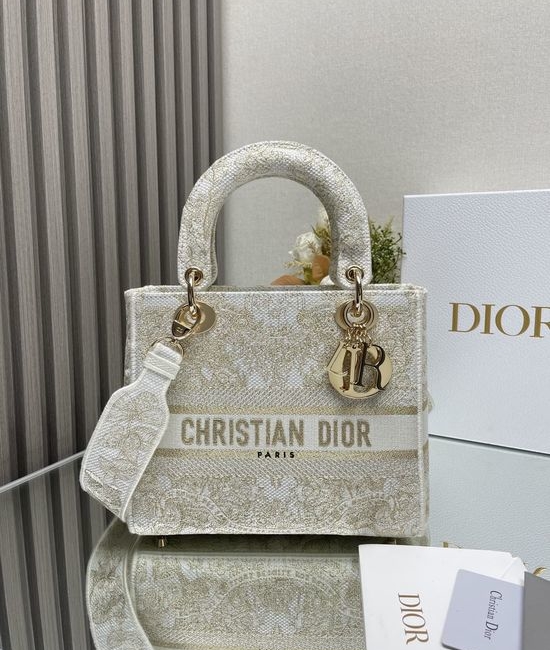 Christian Dior CD Medium Lady Christian Dior CD Embroidered Bag