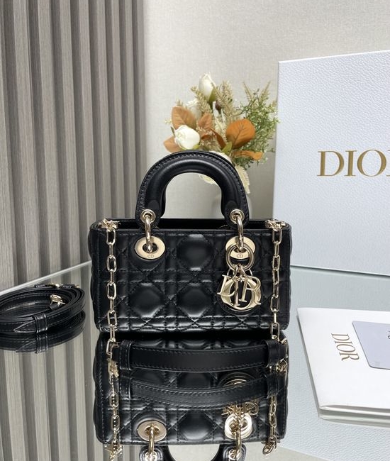 Christian Dior CD Lady DJoy Black Crossbody Bag 16020