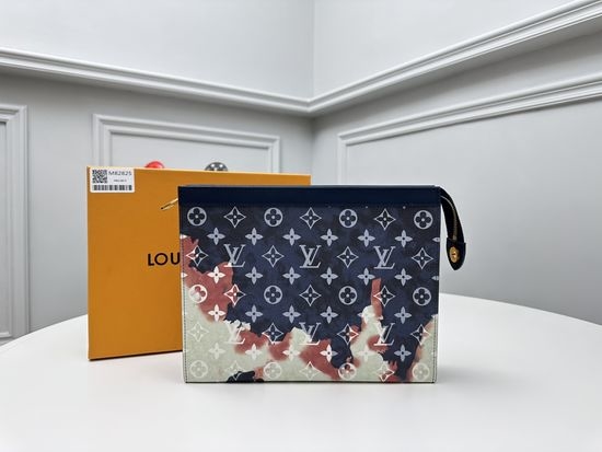 Louis Vuitton LV Pochette Voyage Denim Canvas Bag M82825