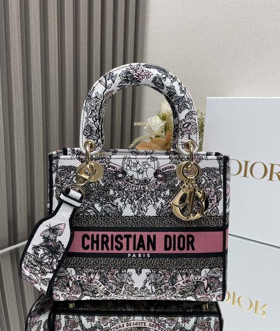 Christian Dior CD Lady Embroidery Handbag 11871
