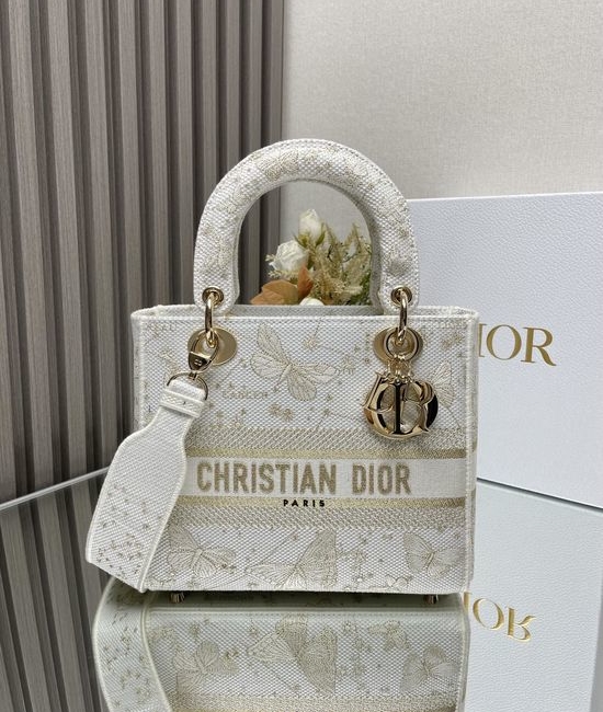 Christian Dior CD Lady Embroidered Butterfly Lambskin Bag 5