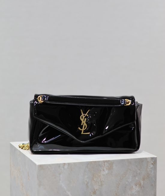 Yves Saint Laurent YSL CALYPSO Patent Leather Chain Bag 734153