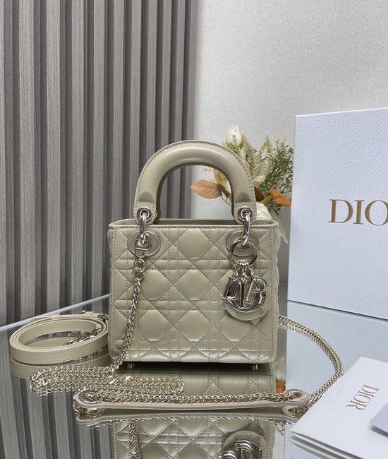Christian Dior CD Lady Lambskin Shoulder Bag 0505