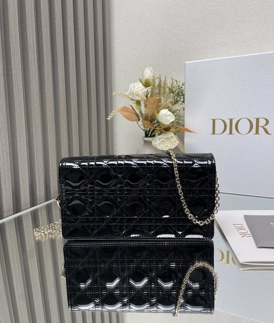 Christian Dior CD Lady Christian Dior CD Patent Clutch Set 6612