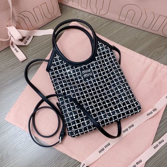 Miu Miu Crystal-Embellished Handbag 5BA281