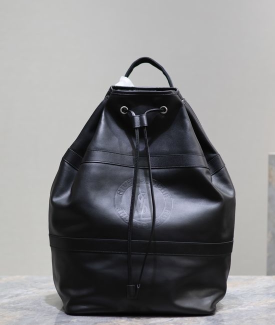 Yves Saint Laurent YSL RIVE GAUCHE Logo Badge Backpack 734682
