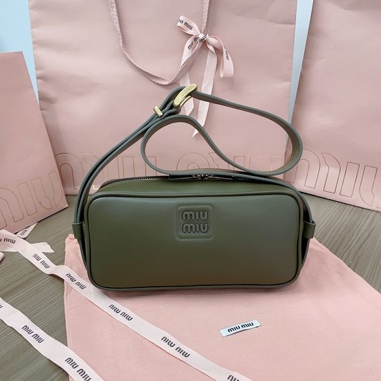 Miu Miu Calfskin Three-dimensional Structured Handbag 5BC158