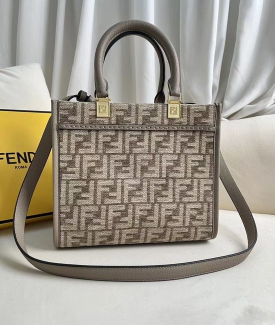 Fendi Sunshine Small Chenille Tote Bag 2254