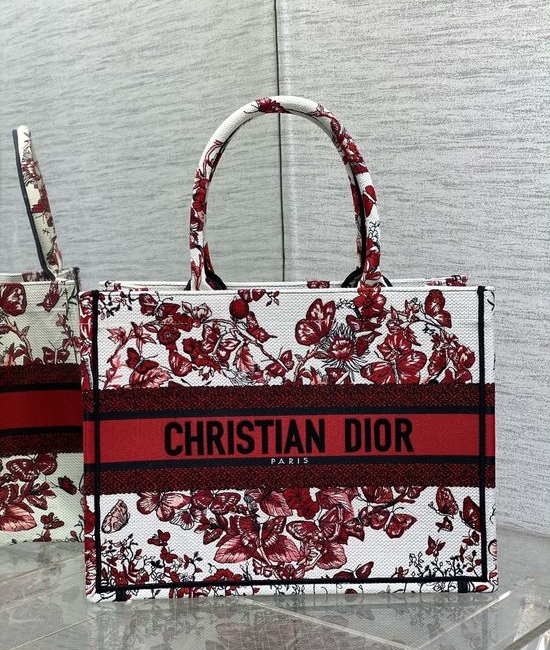 Christian Dior CD Tote Love Embroidery Bag 8001