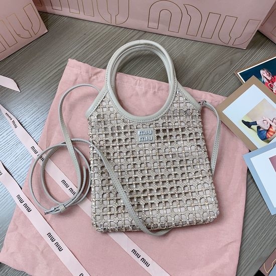 Miu Miu Crystal Embellished Handbag 5BA281