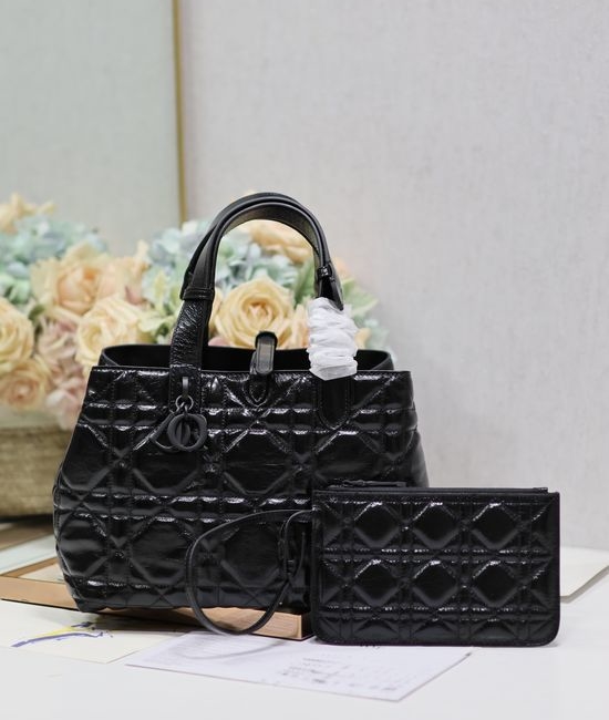 Christian Dior CD Toujours Quilted Leather Top Handle Bag 1188