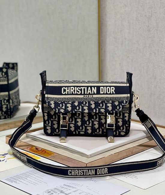 Christian Dior CD Oblique Printed Messenger Bag 1241