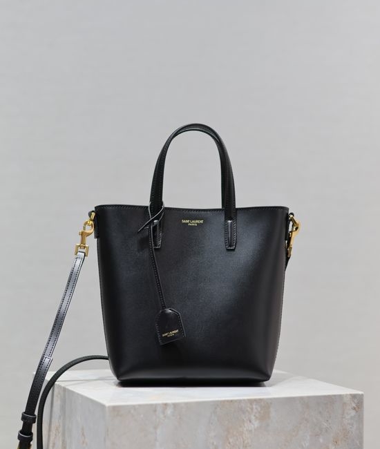 Yves Saint Laurent YSL Mini Tote Shopping Bag Soft Leather 712367