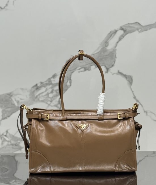 Prada SoftLux Leather Satchel Crossbody Bag 1BA433