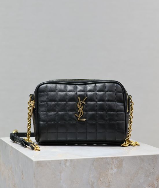 Yves Saint Laurent YSL LE CASSANDRE Black Lambskin Camera Bag 764809