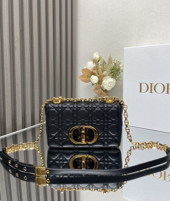 Christian Dior CD Caro Quilted Small Leather Bag 9012