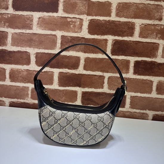 Gucci Horsebit Coffee Leather Bag 774336