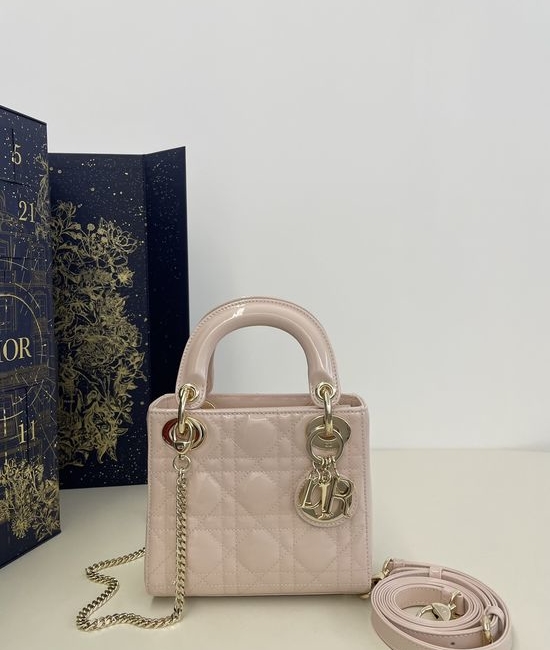 Christian Dior CD Classic Lady Patent Leather Mini Bag