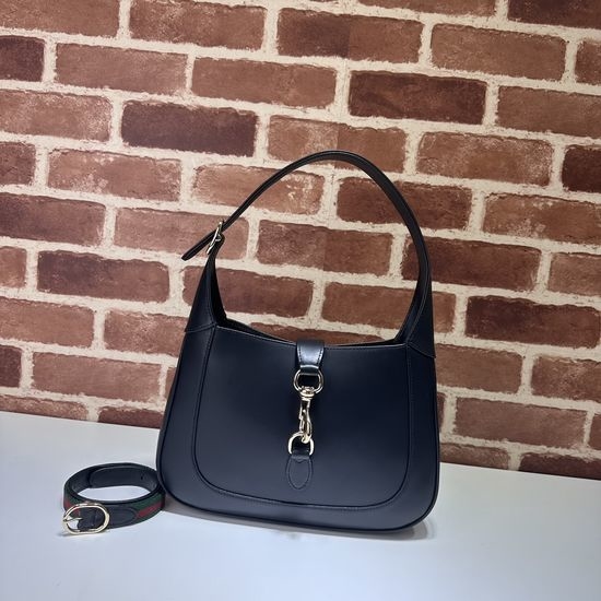 Gucci Black Full Leather Shoulder Bag 782849