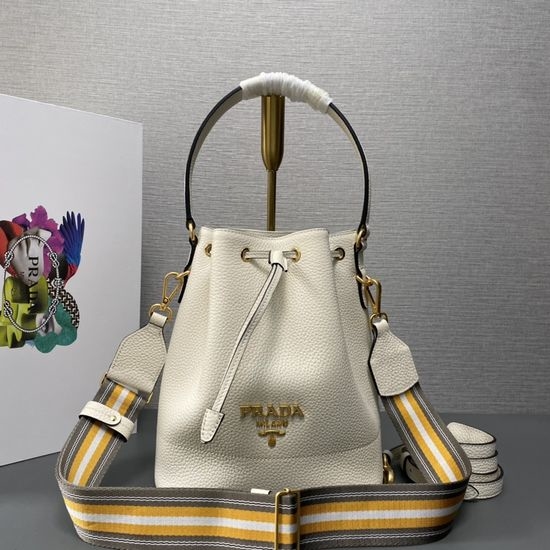Prada Textured Bucket Bag 1BE018