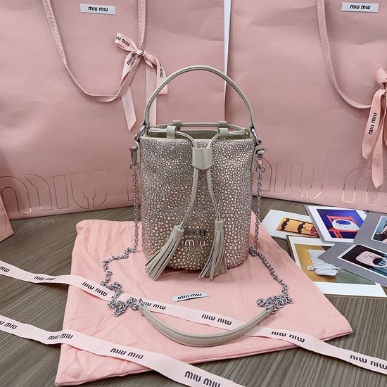 Miu Miu Crystal Bucket Bag 5BE085