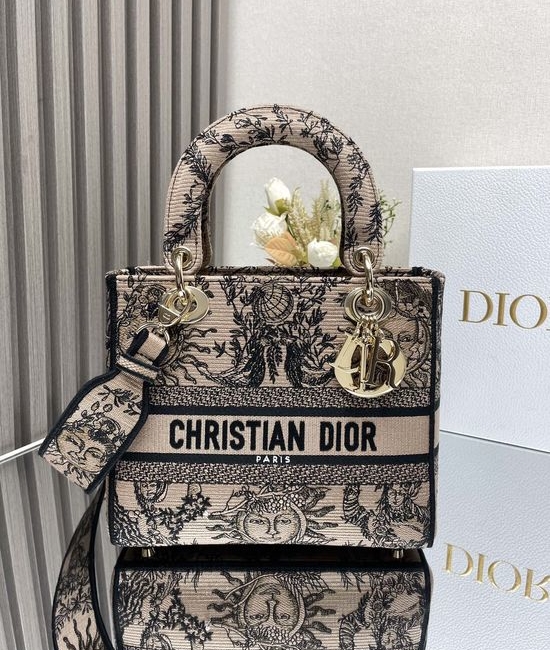 Christian Dior CD Lady Christian Dior CD Beige Apollo Bag 11866