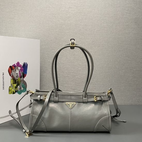 Prada LusSolf Oil Wax Leather Handbag 1BA426