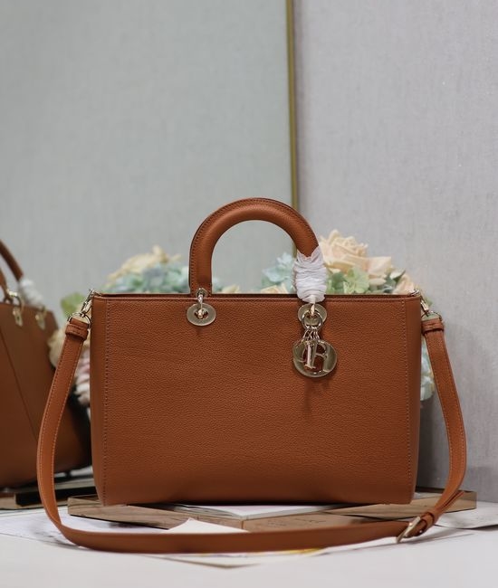 Christian Dior CD Lady D-Sire Leather Handbag 1152