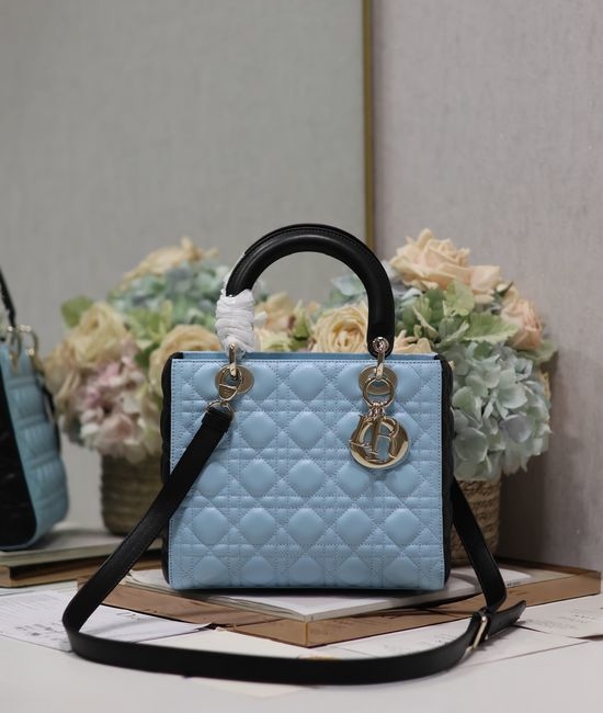 Christian Dior CD Lady Christian Dior CD Lambskin Handbag 5651