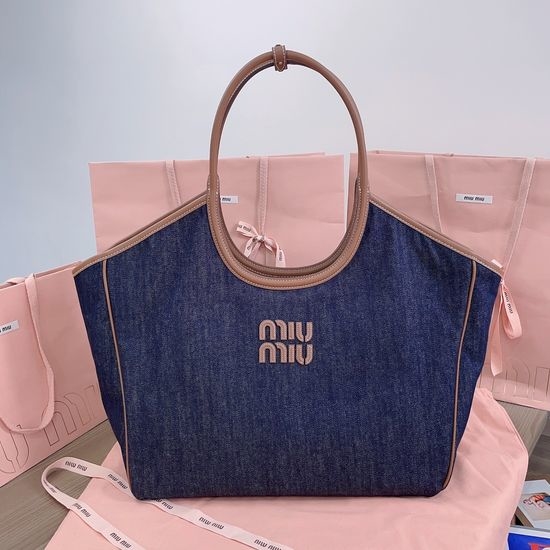 Miu Miu Limited Denim Tote Bag 7305
