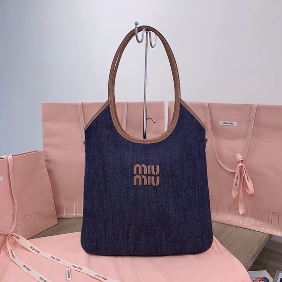 Miu Miu Isetan Limited Denim Tote Bag 5BG231