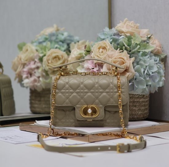 Christian Dior CD Jolie Apricot Top Handle Bag 9271