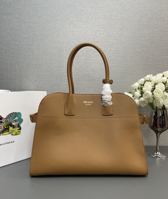 Prada Grained Leather Large Tote Bag 1BG508